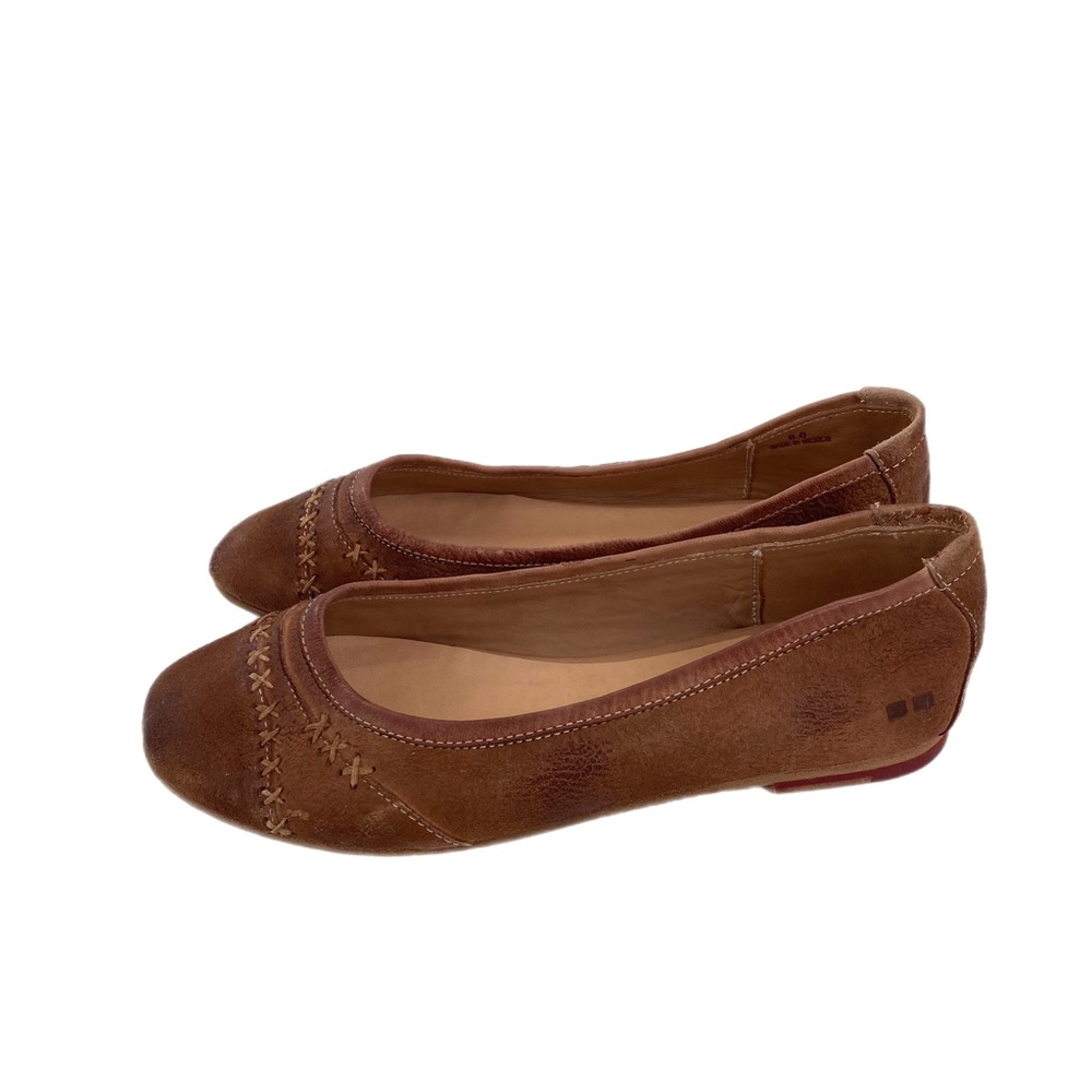 Bed Stu Lexie Brown Leather Ballet Flats